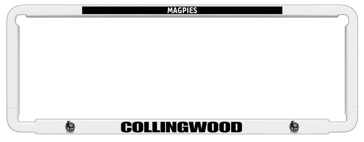 Sperling AFL Number Plate Frame - Collingwood