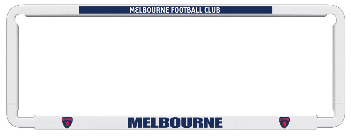 Sperling AFL Number Plate Frame - Melbourne 'Demons'