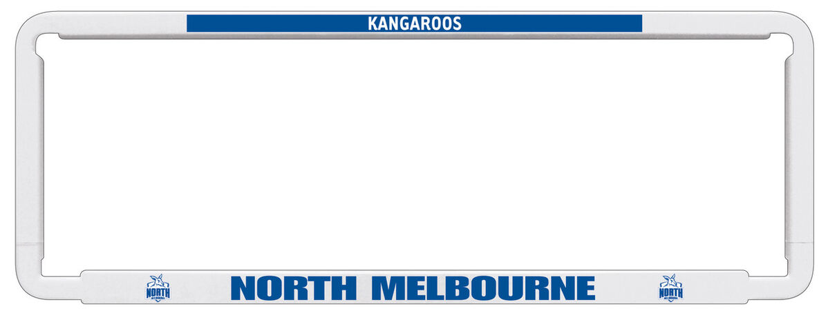 Sperling AFL Number Plate Frame - North Melbourne 'Kangaroos'