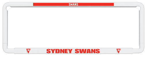 Sperling AFL Number Plate Frame - Sydney Swans