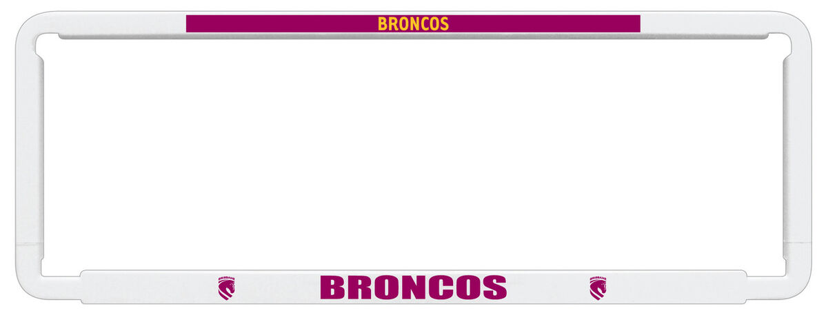 Sperling NRL Number Plate Frame - Broncos
