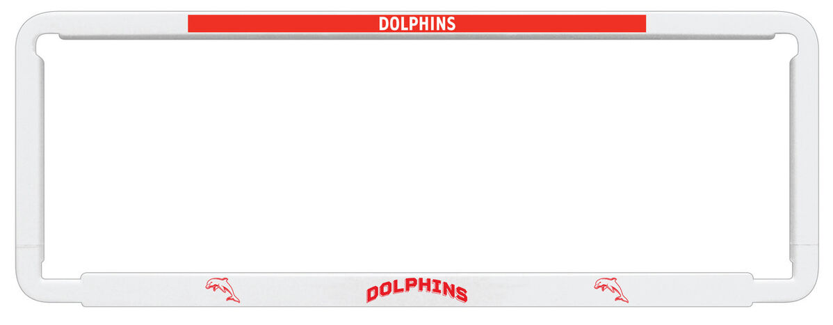 Sperling NRL Number Plate Frame - Dolphins