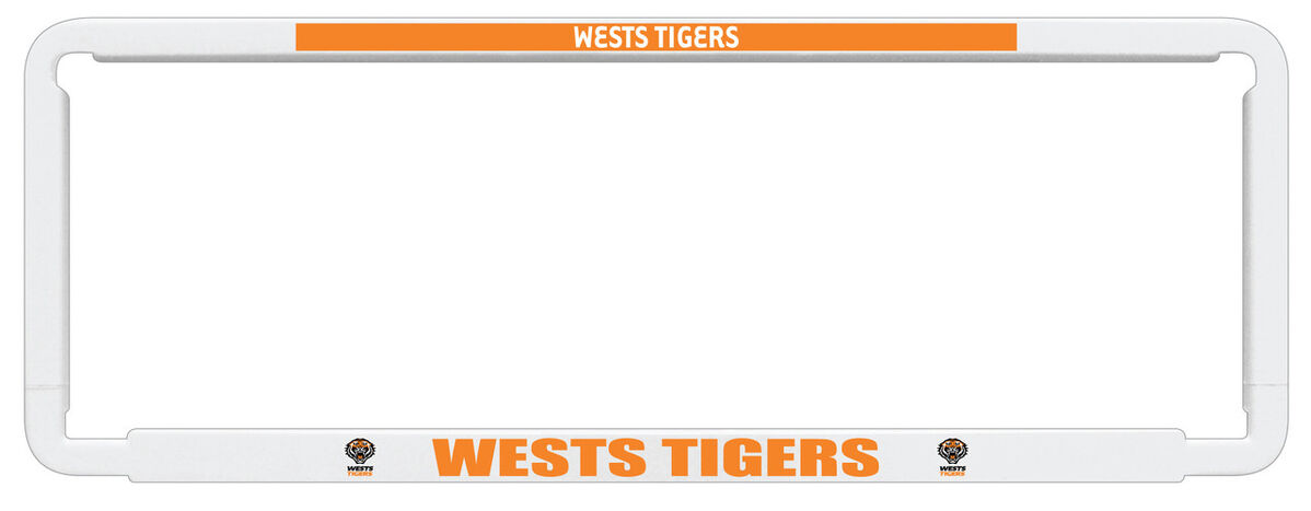 Sperling NRL Number Plate Frame - Tigers