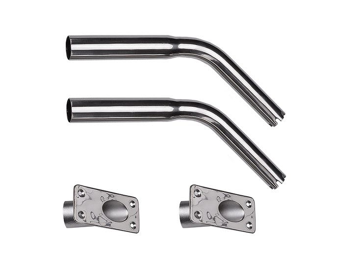 Hookem Outrigger Cast Base Set Only To Suit 34.5mm Outrigger Poles - Flush Mount (Fm)