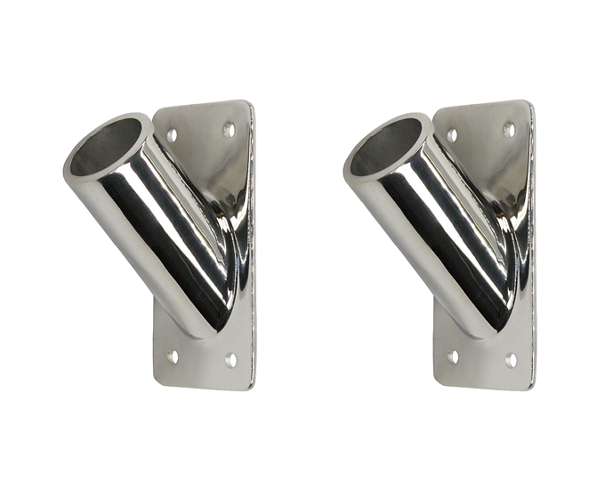 Hookem Outrigger Cast Stainless Base Plates Only - External Mount