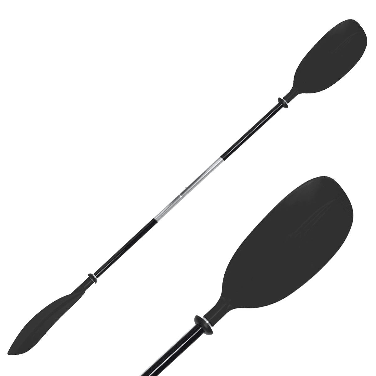 Oceansouth Asymmetric Kayak Paddle 2 Piece - 2170mm Black