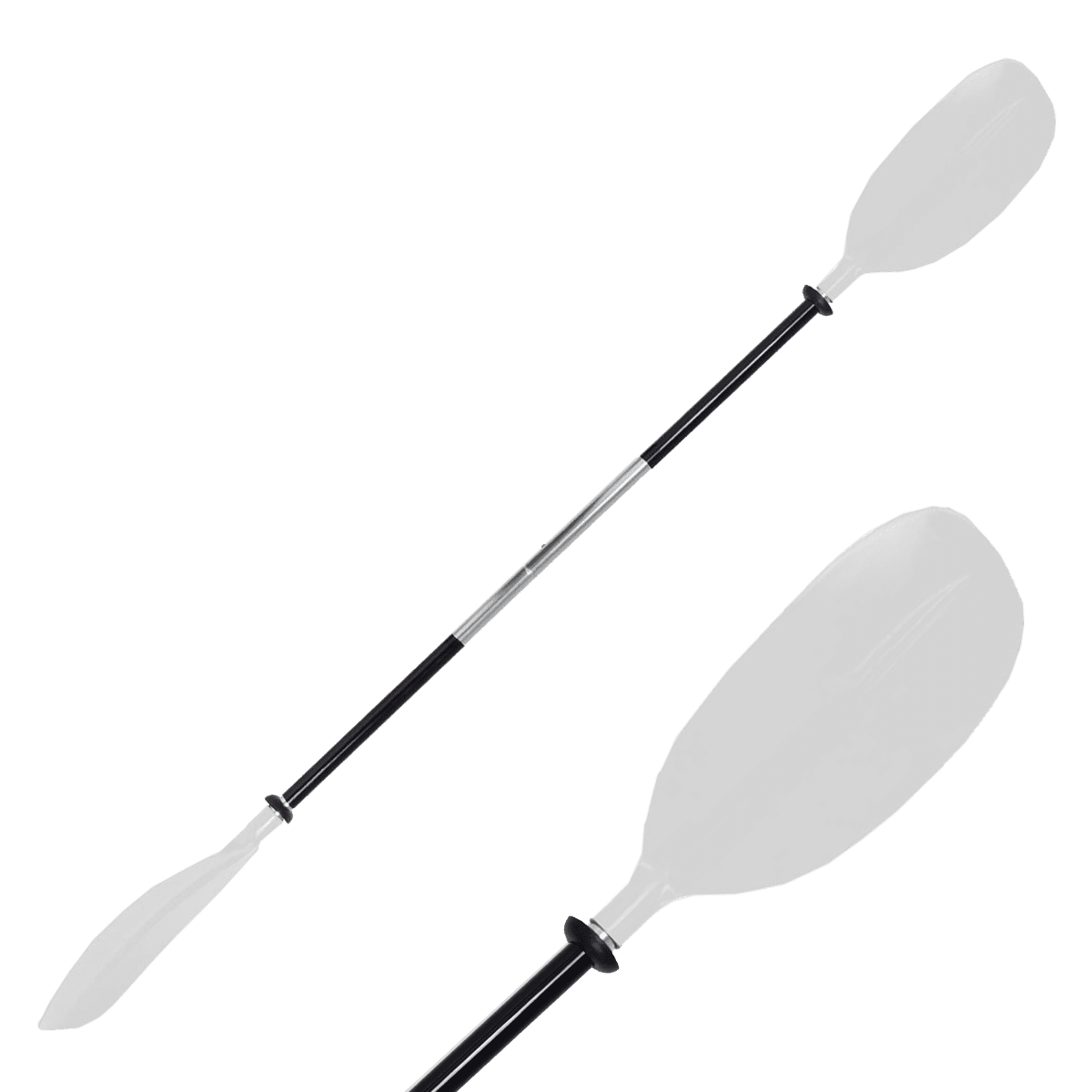 Oceansouth Asymmetric Kayak Paddle 2 Piece - 2170mm White