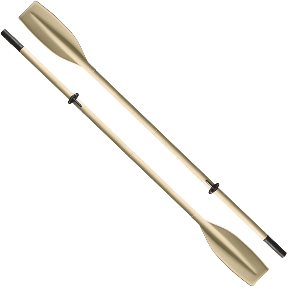 Oars Aluminium 2 Pce With 12mm (1/4In) Pin Oar Lock 2.00M (6.5') Pair