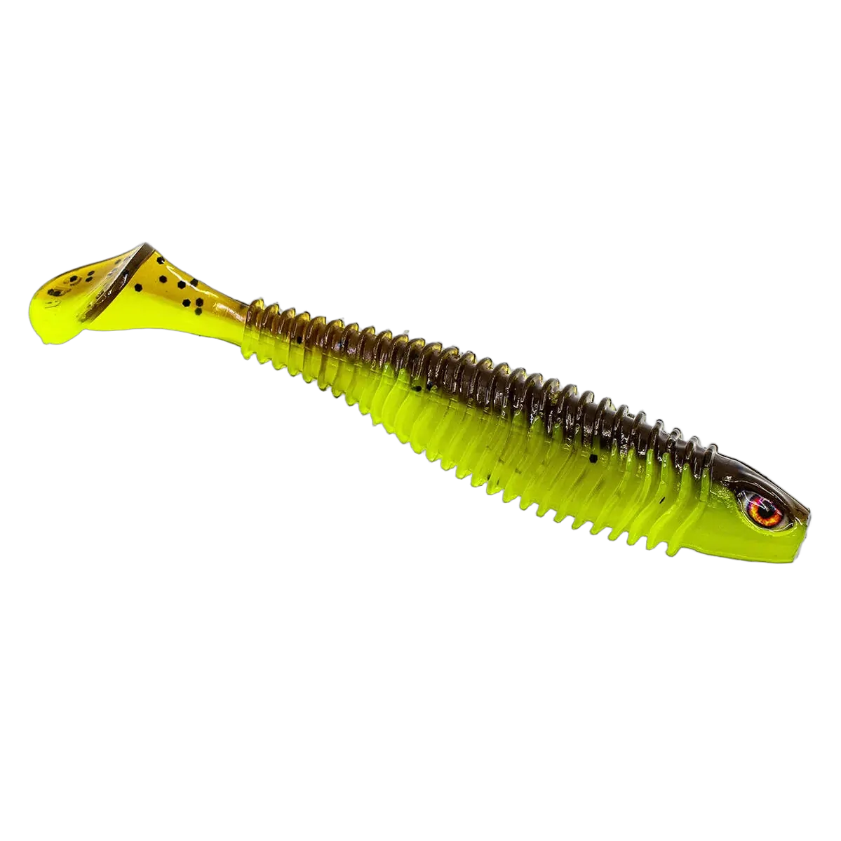Chasebaits Paddle Bait 4" Col 106 LIME TIGER