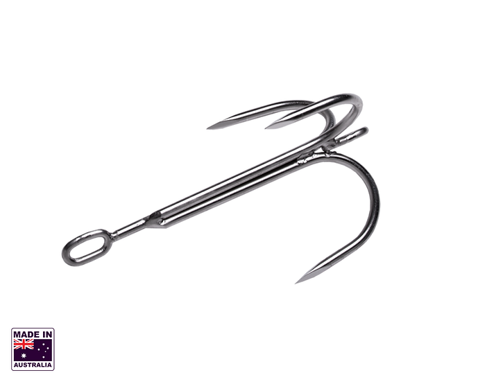 Hookem 3" Pier Gaff - Treble Hook - 6 X 75mm Hooks - Stainless Steel