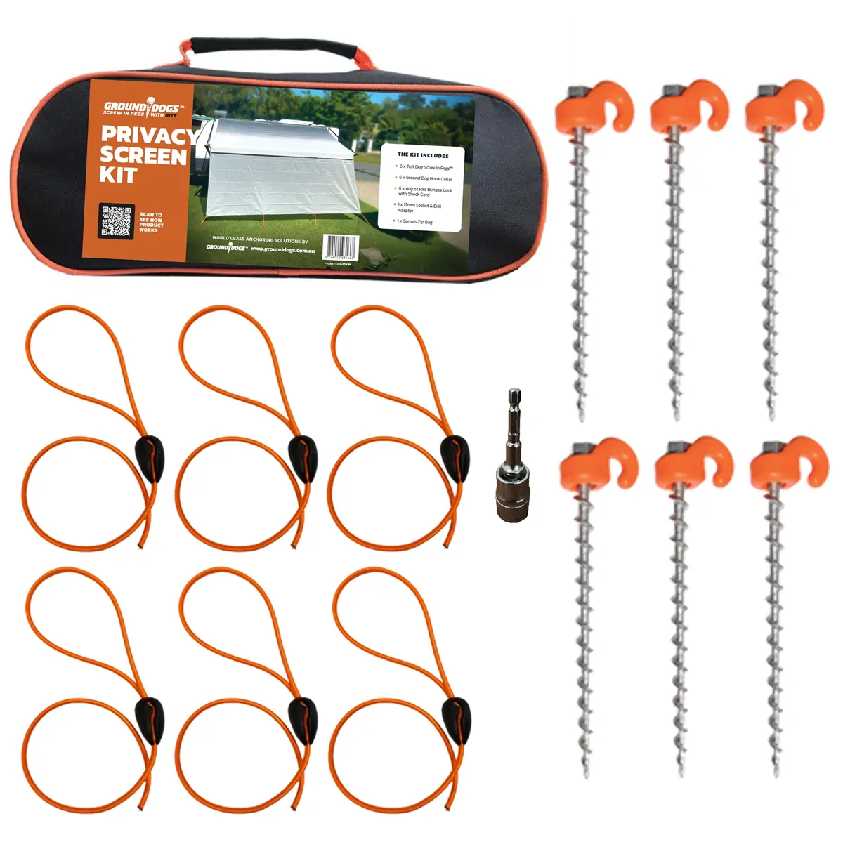 Ground Dogs Privacy Screen Kit