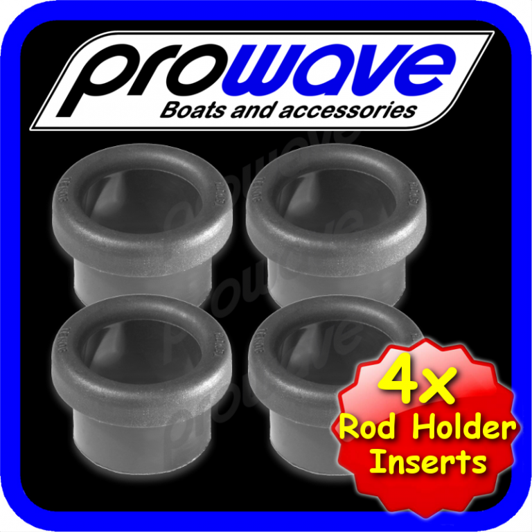 Fish Fishing Baits, Lures 10 X 1.5MM WALL BLACK 2" (50.8MM O.D) FISHING ROD HOLDER NYLON INSERT PROTECTORS Unbranded Fishing Rod Ground Holders 4 Rods - Foto 3