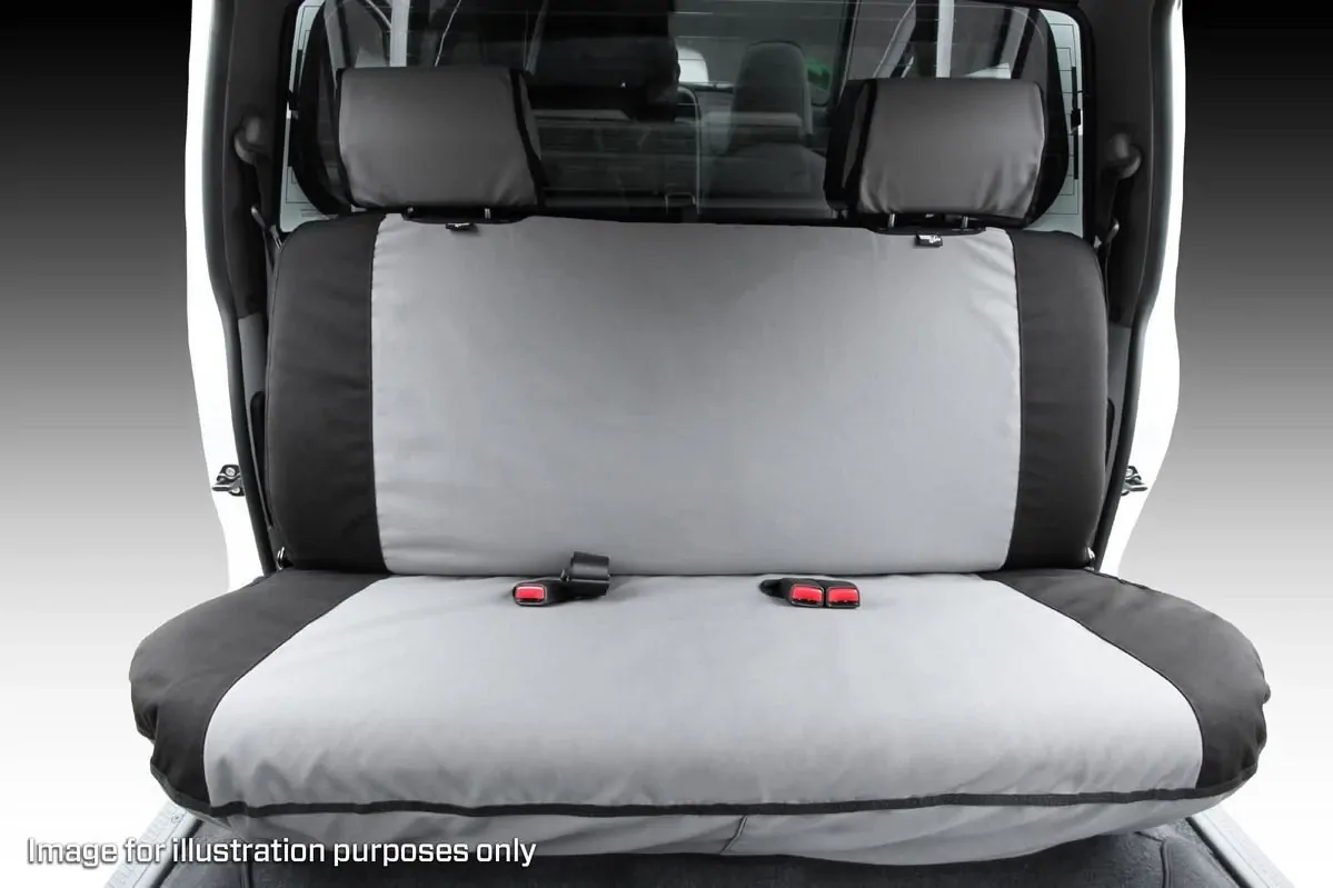 Msa Front Full Width Bench (Mto) - Msa Premium Canvas Seat Covers To Suit Isuzu Dmax - Sx / Ls - 10/08 To 05/12