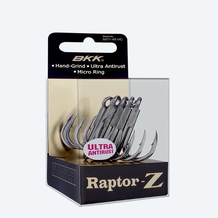 BKK Raptor-Z Treble Hooks - 5/0 - 5 Per Pack