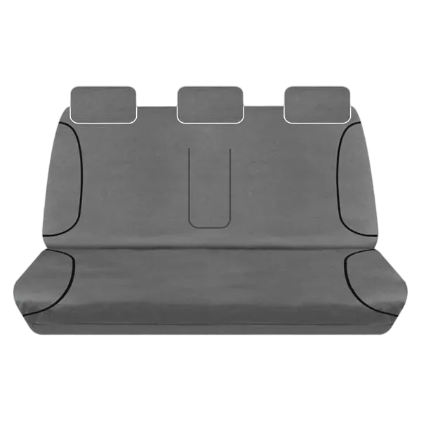 Tuff Terrain Canvas Grey Seat Covers to Suit Mazda BT50 (UR) XTR GT Dual Cab 07/15-On REAR