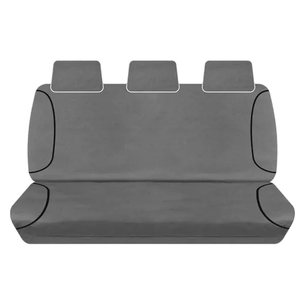 Tuff Terrain Canvas Grey Seat Grey Covers to Suit Mazda BT50 (UP UR) XT XTR Freestyle Cab 11-On REAR