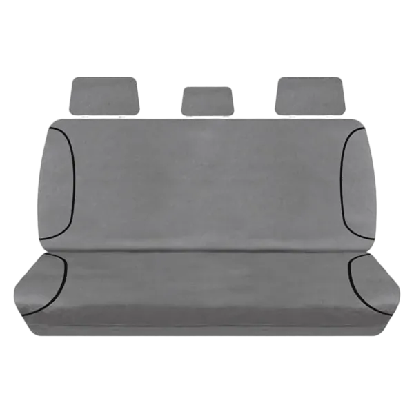 Tuff Terrain Canvas Black Seat Covers to Suit Toyota Hilux SR SR5 Dual Cab (4X4) 08/09-06/15 REAR