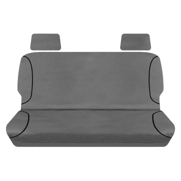 Tuff Terrain Canvas Grey Seat Covers to Suit Toyota Landcruiser Wagon (VDJ76) Double Cab 07-On REAR