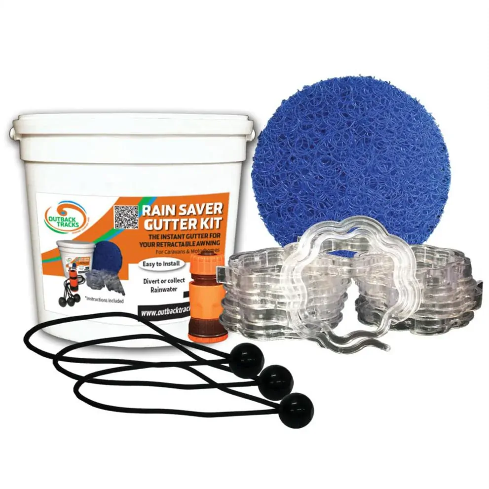 Ground Dogs Rain Saver Gutter Kit with Leaf Guard