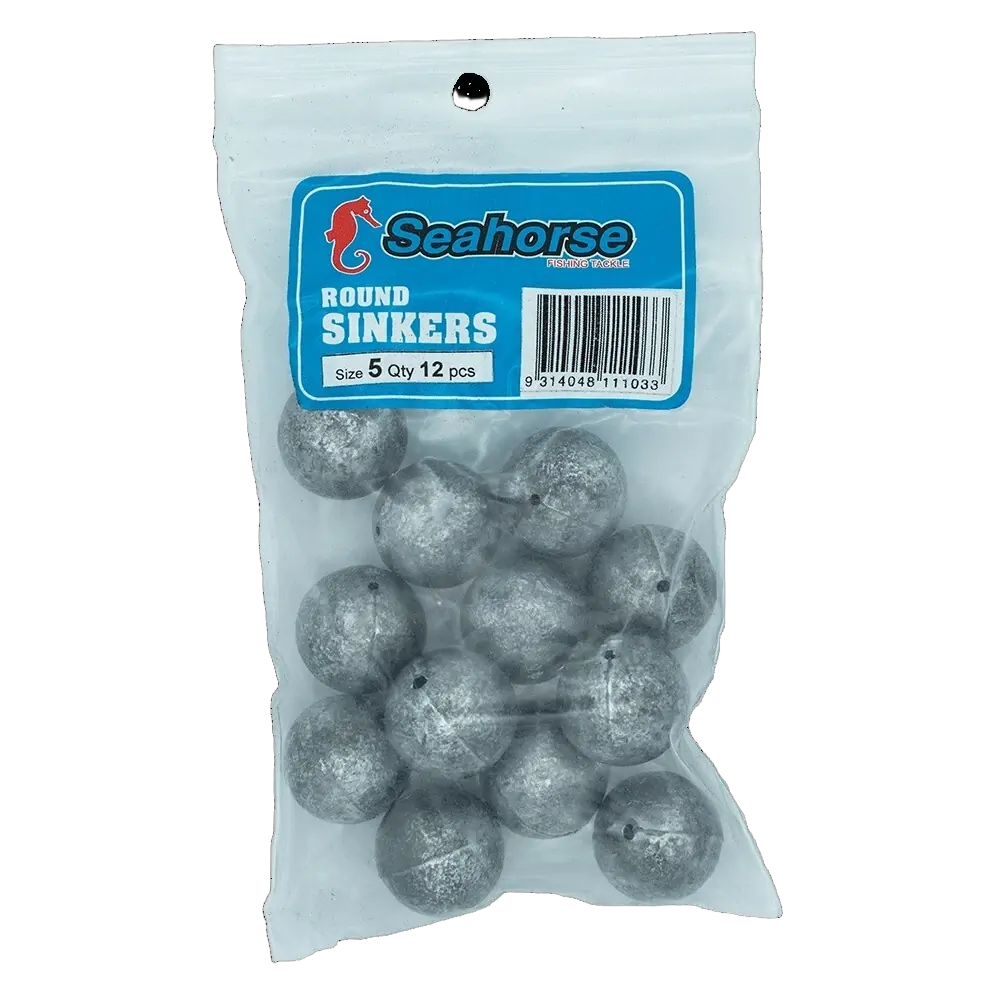 Seahorse #5 Ball Sinkers Large - 12pc Bag