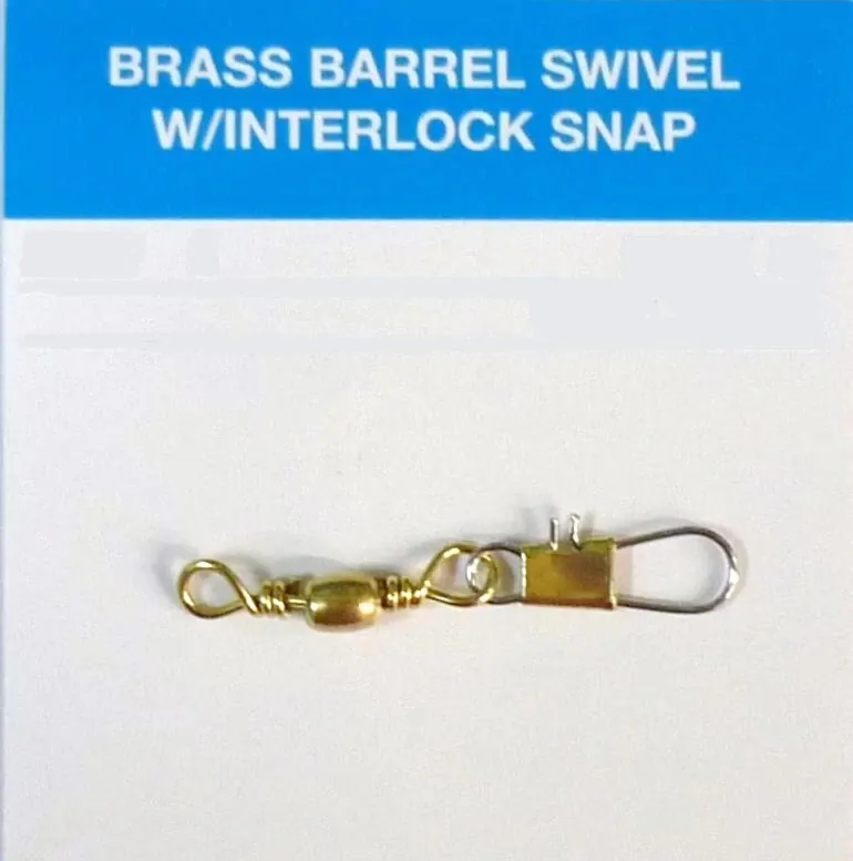 Seahorse Brass Interlock Snap Swivel Size #08