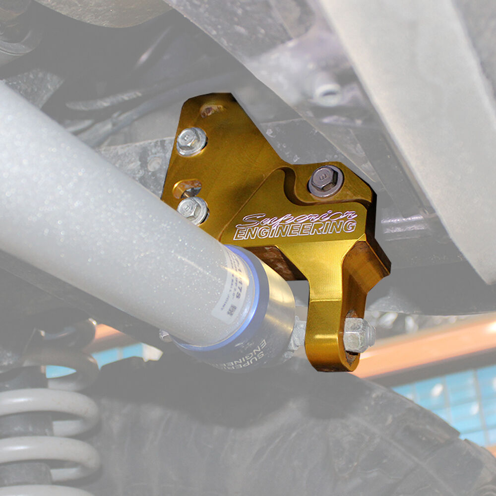 Superior Engineering Billet Series 7075-T6 Alloy Damper Bracket Chassis Mount to suit Toyota LandCruiser 76/78 Series & 79 Series Dual Cabs