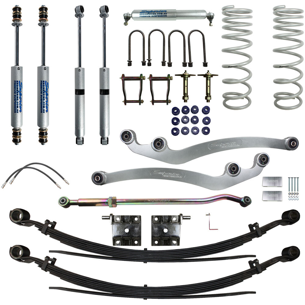 Superior Engineering 3 Inch (75mm) Lift Kit to suit Toyota LandCruiser 78 Series 4.2lt 6cyl