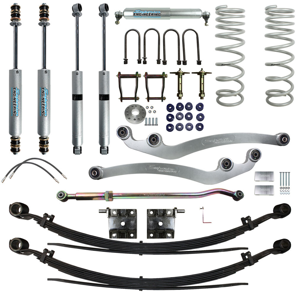 Superior Engineering 4 Inch (100mm) Lift Kit to suit Toyota LandCruiser 78 Series 4.2lt 6cyl