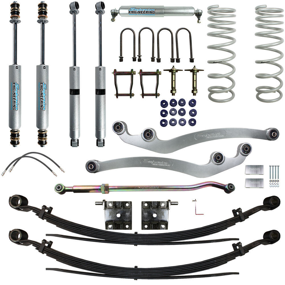 Superior Engineering 3 Inch (75mm) Lift Kit to suit Toyota LandCruiser 78 Series Pre 07/2016 4.5lt V8