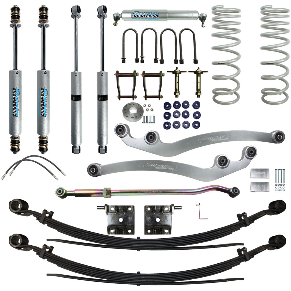 Superior Engineering 4 Inch (100mm) Lift Kit to suit Toyota LandCruiser 78 Series Pre 07/2016 4.5lt V8