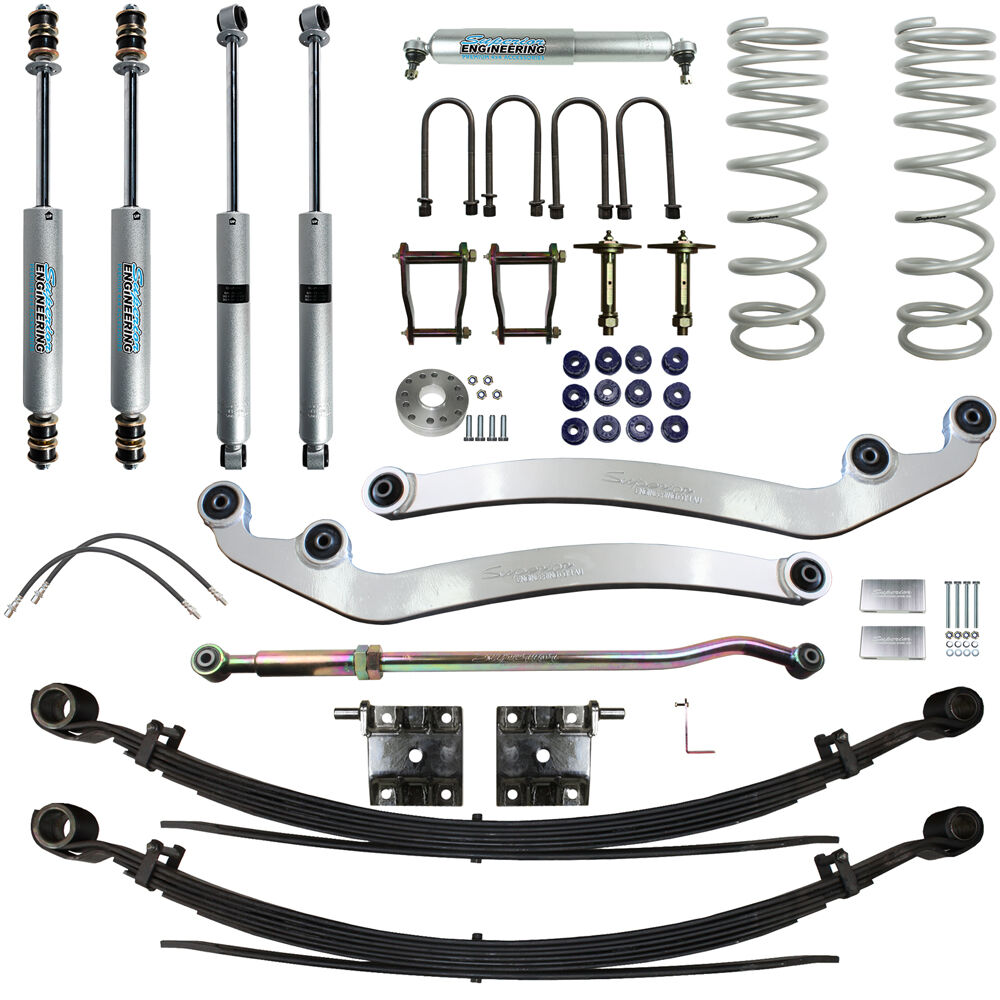 Superior Engineering 3 Inch (75mm) Lift Kit to suit Toyota LandCruiser 78 Series 8/2016 on 4.5lt V8