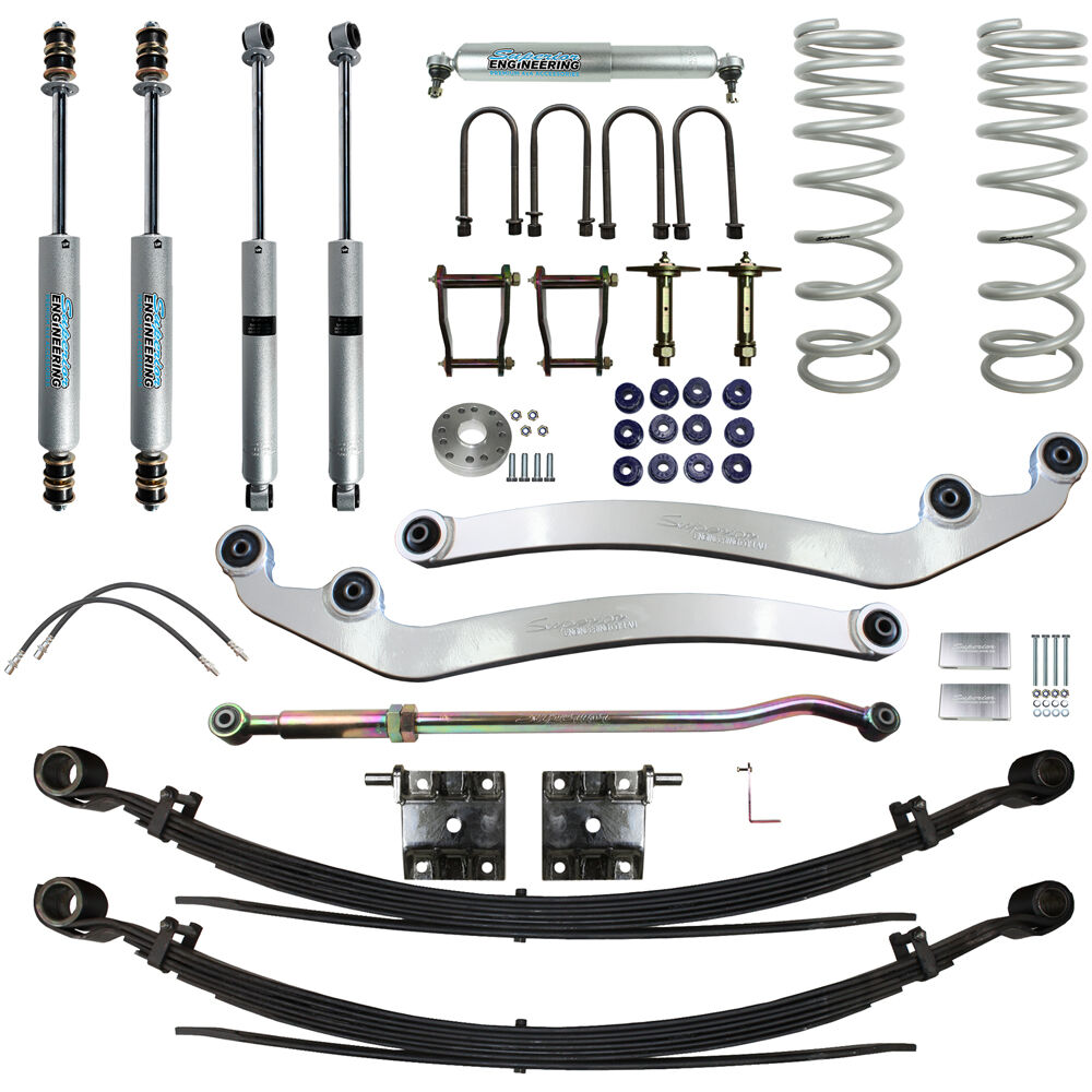 Superior Engineering 3 Inch (75mm) Lift Kit to suit Toyota LandCruiser 79 Series Single Cab 8/2016 on 4.5lt V8