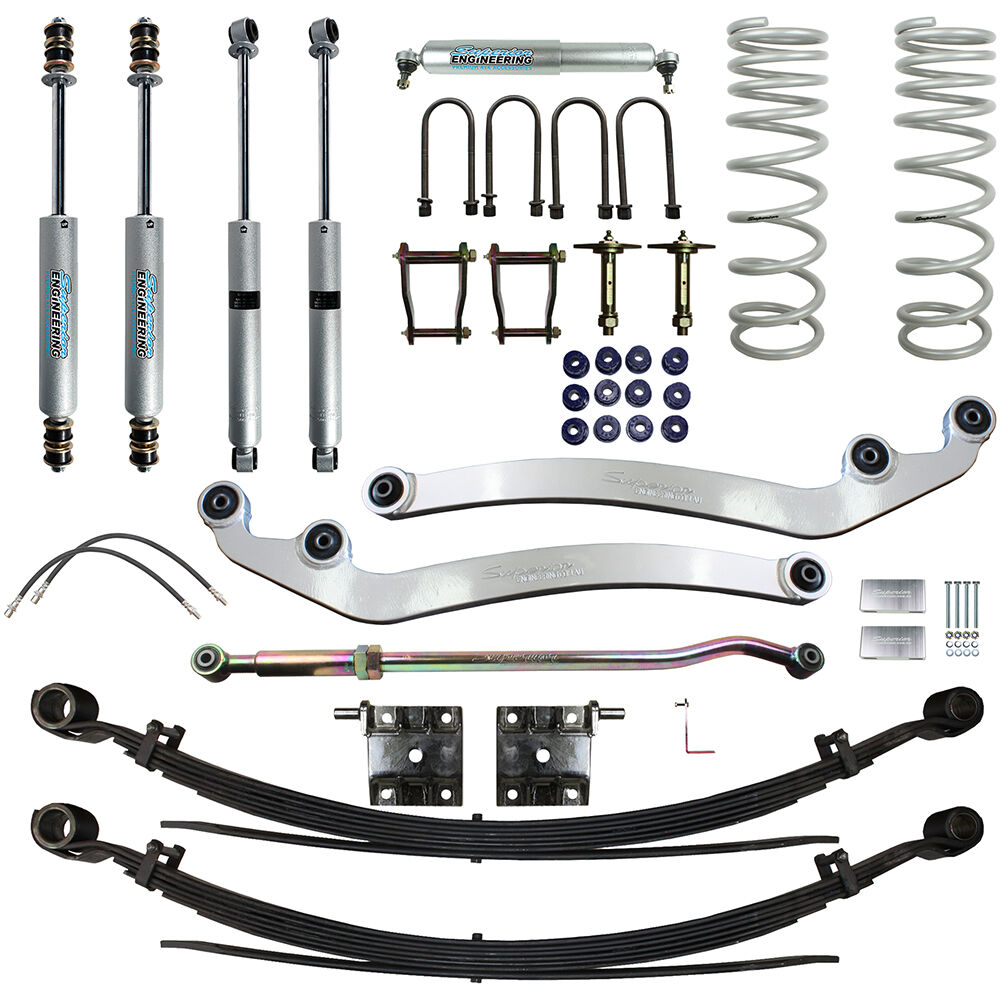 Superior Engineering 3 Inch (75mm) Lift Kit to suit Toyota LandCruiser 79 Series Dual Cab 8/2016 on 4.5lt V8