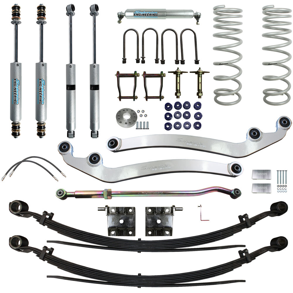 Superior Engineering 5 Inch (125mm) Lift Kit to suit Toyota LandCruiser 79 Series Dual Cab 8/2016 on 4.5lt V8
