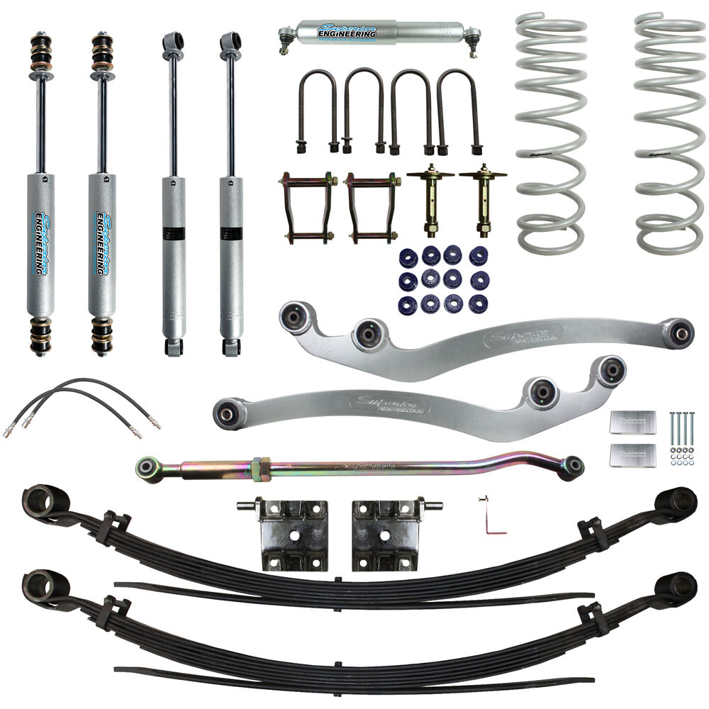 Superior Engineering 3 Inch (75mm) Lift Kit to suit Toyota LandCruiser 79 Series Dual Cab 2023 on 2.8lt 4cyl