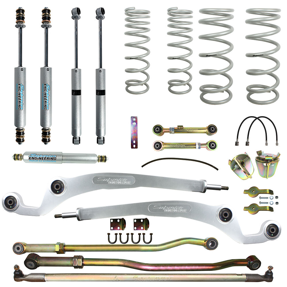 Superior Engineering 3 Inch (75mm) Lift Kit to suit Nissan Patrol GU 98 on Ute
