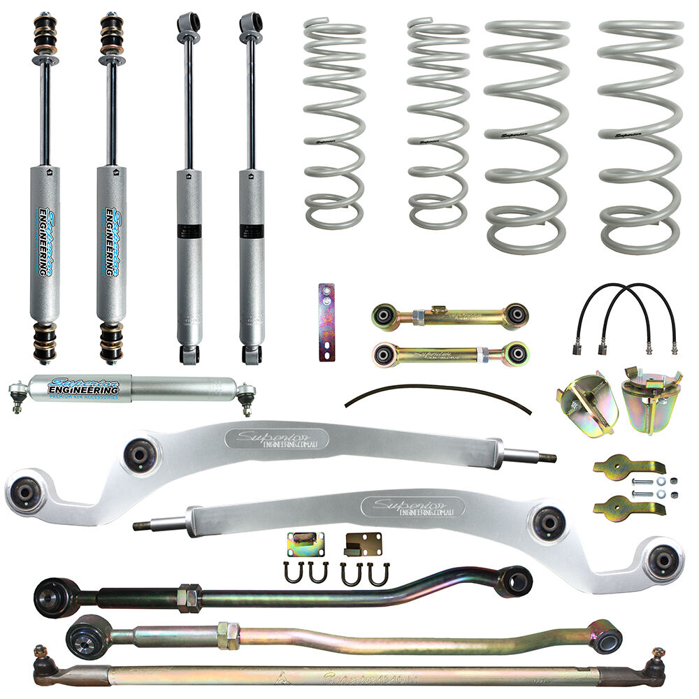 Superior Engineering 4 Inch (100mm) Lift Kit to suit Nissan Patrol GU 2000 on Wagon 3lt/4.2lt TD
