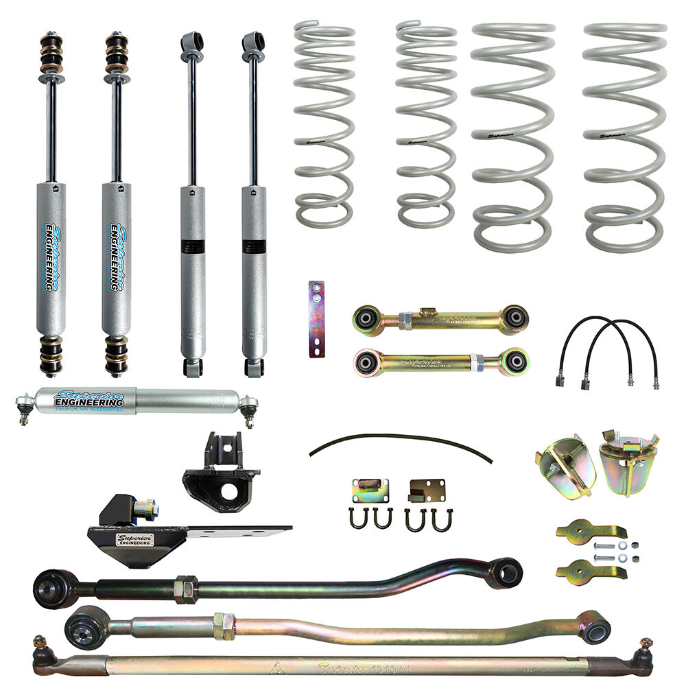 Superior Engineering 6 Inch (150mm) Lift Kit to suit Nissan Patrol GU 2000 on Wagon 3lt/4.2lt TD