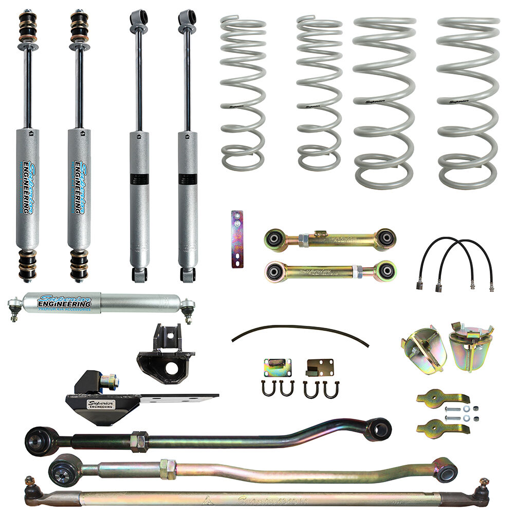 Superior Engineering 4 Inch (100mm) Lift Kit to suit Nissan Patrol GU 2000 on Wagon 4.8lt