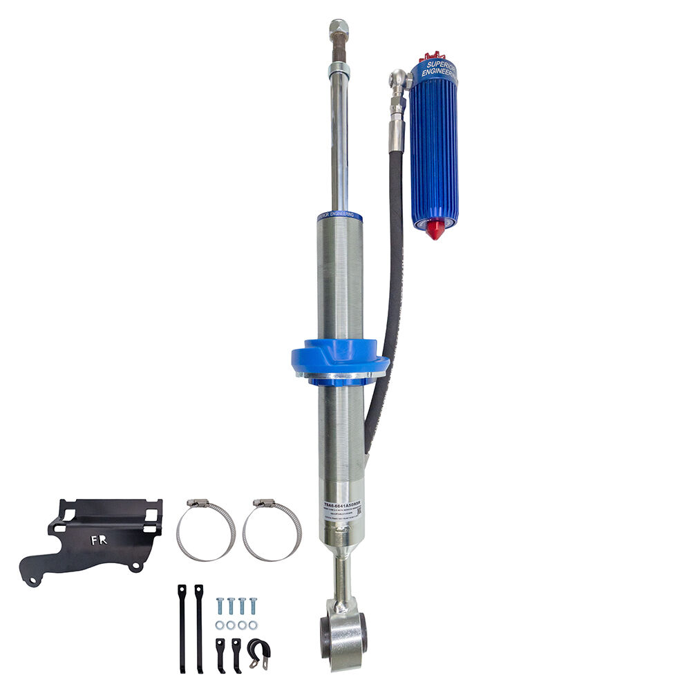 Superior Engineering Superior Adjustable 2.0 Monotube Remote Reservoir Bushed Strut Front (Right) 2 Inch (50mm) Lift to suit Toyota Prado 250 Series