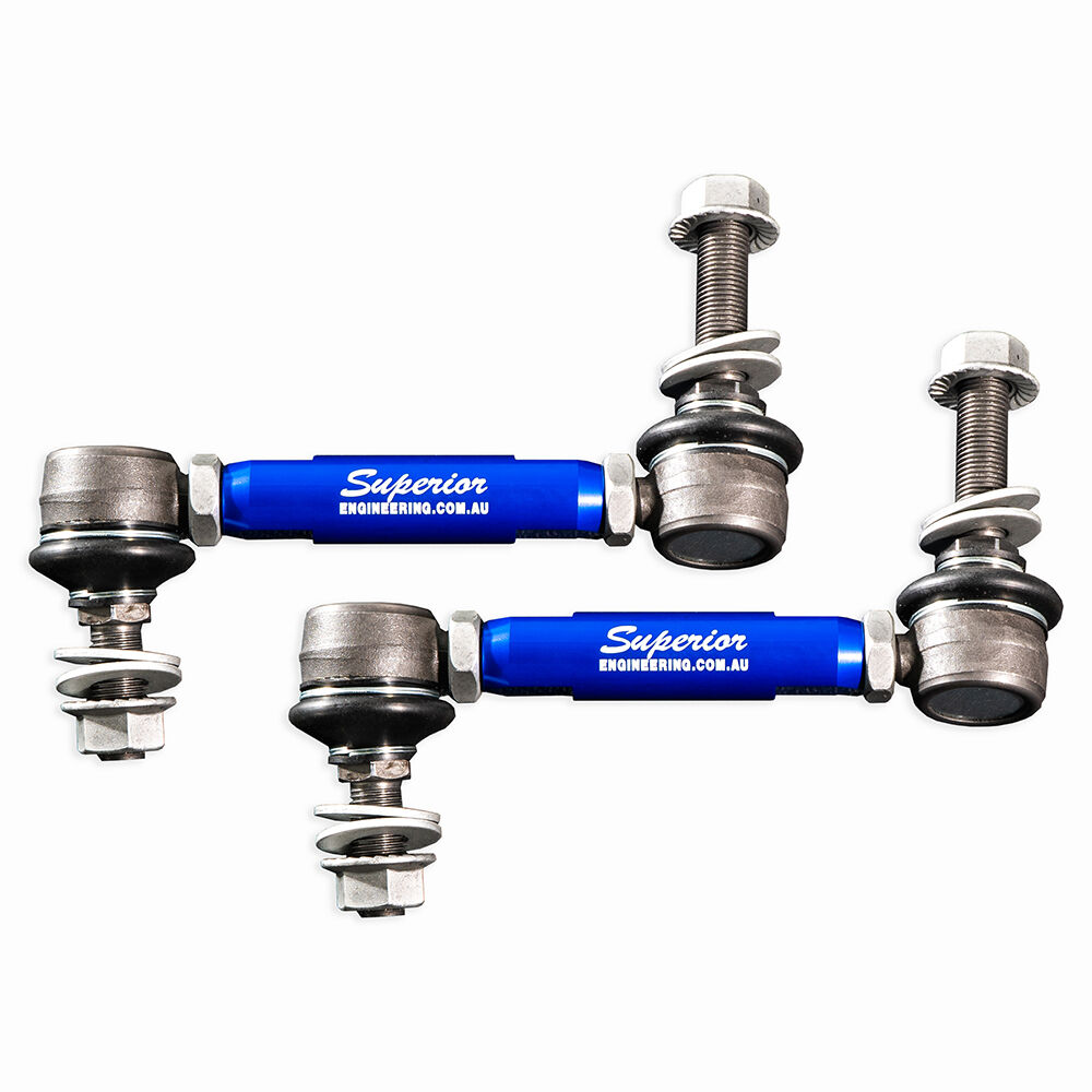Superior Engineering Superior Billet Series 6061-T6 Alloy Sway Bar Link Kit Front to suit Toyota Hilux 2005 On/Prado 2002 On/FJ Cruiser 2006-2018