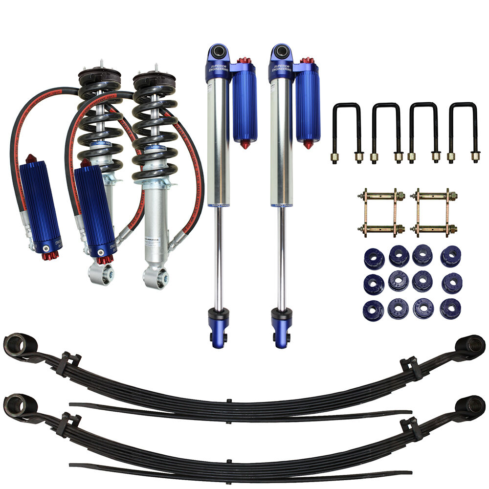 Superior Engineering Superior Adjustable 2.0 Monotube Remote Reservoir 45mm Lift Kit to suit Mitsubishi Triton MV