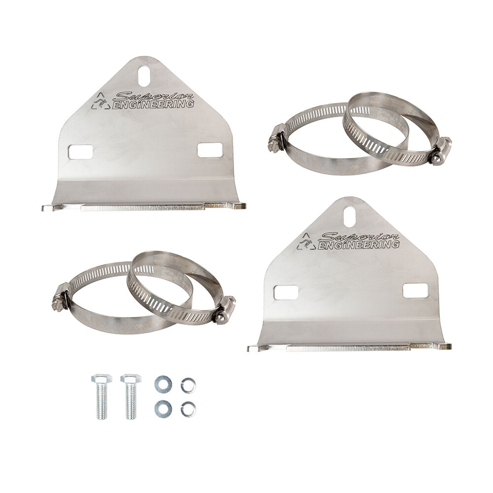 Superior Engineering Superior Stainless Steel 2.0/2.5 Shock Reservoir Mount to suit Toyota LandCruiser 76/78/79/200 Series Rear