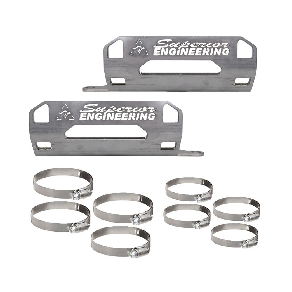 Superior Engineering Superior 304 Stainless Steel 2.0/2.5 Shock Reservoir Mount to suit Nissan Patrol GQ/GU Front