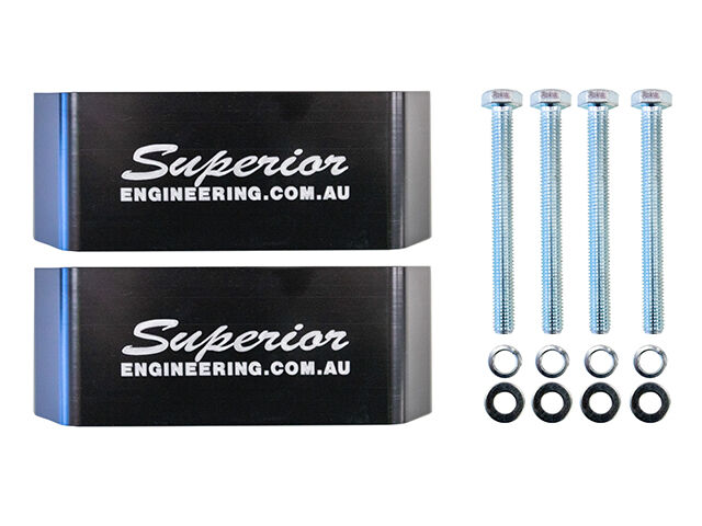 Superior Engineering Superior Gen 2 Billet Series 6061 - T6 Alloy Bump Stop Extensions 50mm to suit Toyota LandCruiser 76/78/79/80/105 Series Rear
