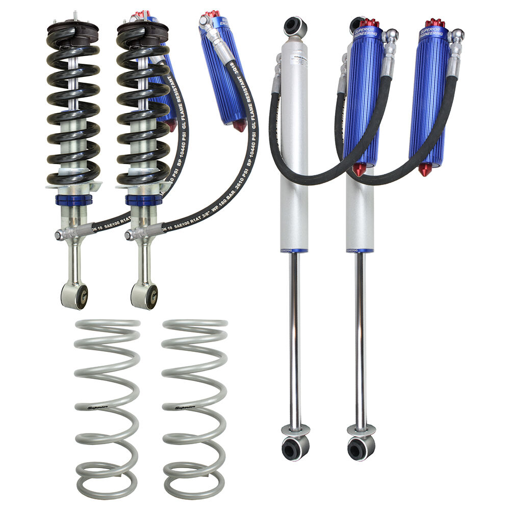 Superior Engineering Superior Remote Reservoir 2.0 2 Inch (50mm) Lift Kit to suit Toyota Prado 250 Series