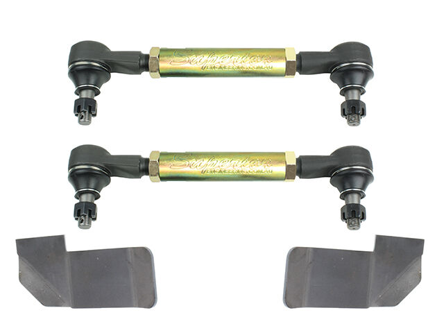 Superior Engineering Superior Tie Rod Adjuster with Nissan Genuine Tie Rod Ends to suit Nissan Navara D22 STR/DX Gen 2