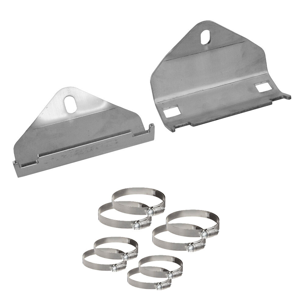 Superior Engineering Stainless Steel 2.0/2.5 Remote Reservoir Mount to suit Toyota LandCrusier 79 Series (Superior Coil Converted) - RESM-F-LCR24