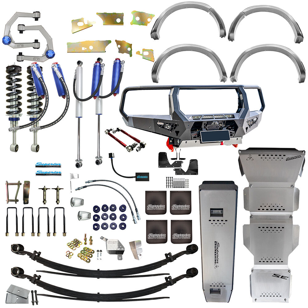 Superior Engineering Outback Explorer Leaf Sprung AWL 2.0 4" (100mm) Lift, 35" Tyres, 3.8t Gvm to suit Ford Ranger PY (Bi-Turbo and V6 Diesel) 2022 On