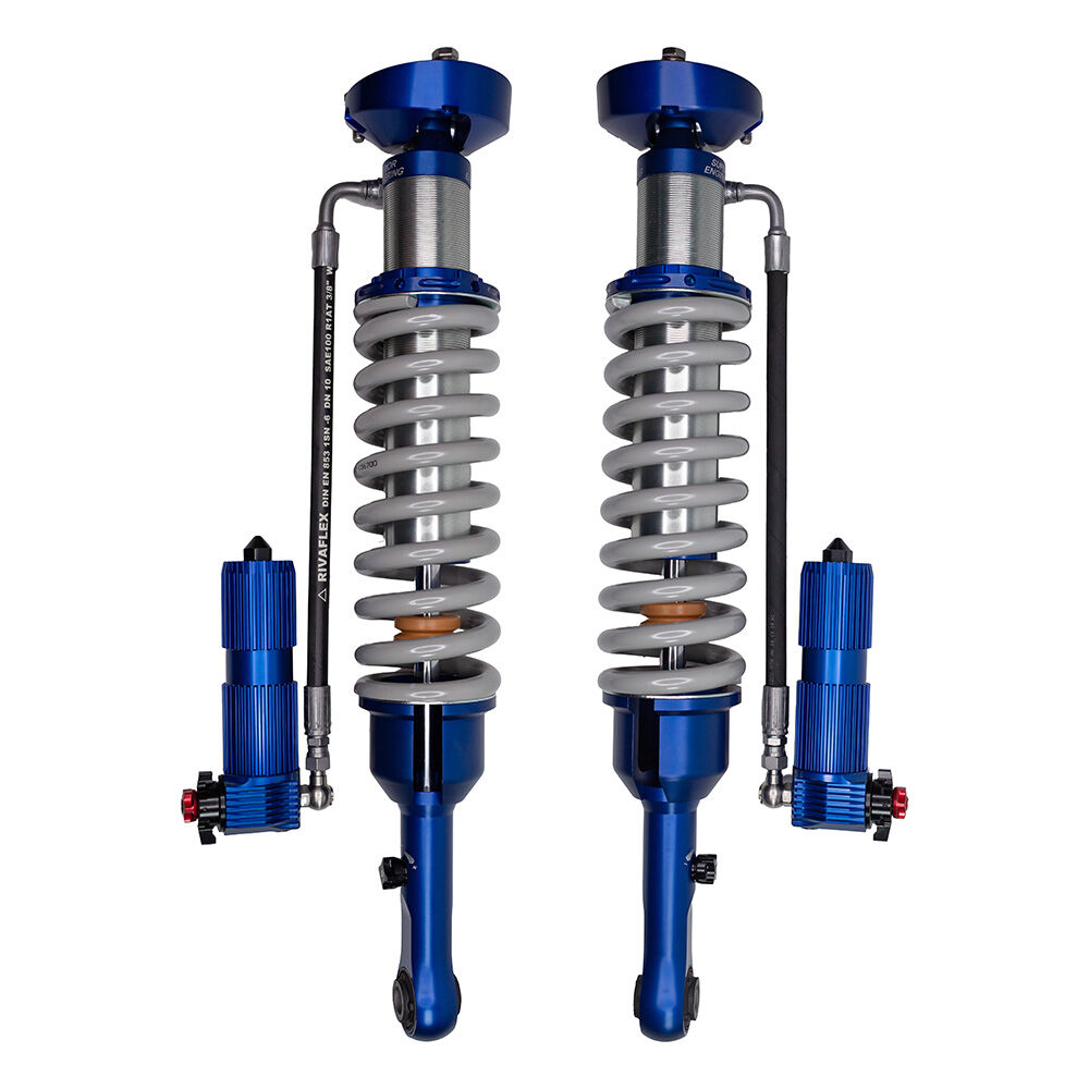 Superior Engineering Superior 3 Way Adjustable 2.5 Monotube Remote Reservoir Shock Kit 3-4 Inch (75-100mm) Lift Front to suit Toyota Hilux GR Sport